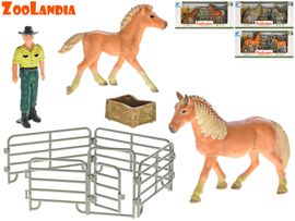 MIKRO TRADING - Zoolandia kůň s hříbětem a doplňky, Mix Produktů