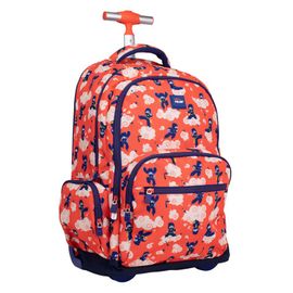 MILAN - Školní batoh na kolečkách (25 l) série  Ninjutsu, červený
