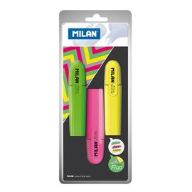 MILAN - Zvýrazňovač Fluo Marker - sada 3 ks