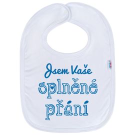 NEW BABY - Dětský bryndáček Jsem Vaše splněné přání modrý