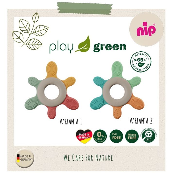 NIP - GREEN PLAY kousátko chladící kroužek, mix barev