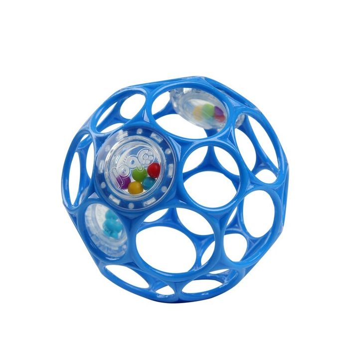 OBALL - Hračka RATTLE 10 cm blue 0m+