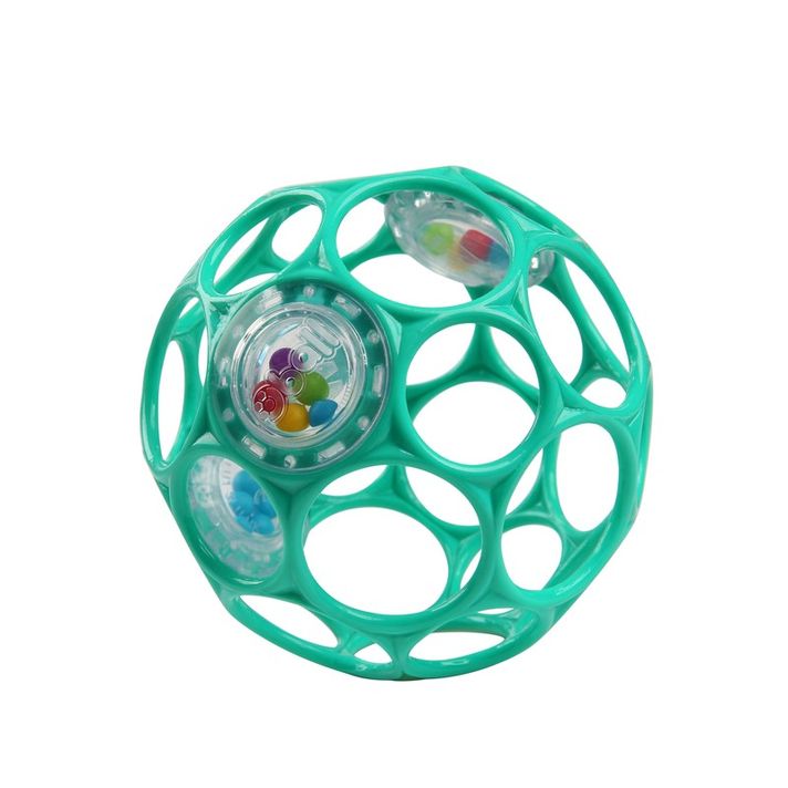 OBALL - Hračka RATTLE 10 cm 0m+ dark turquoise