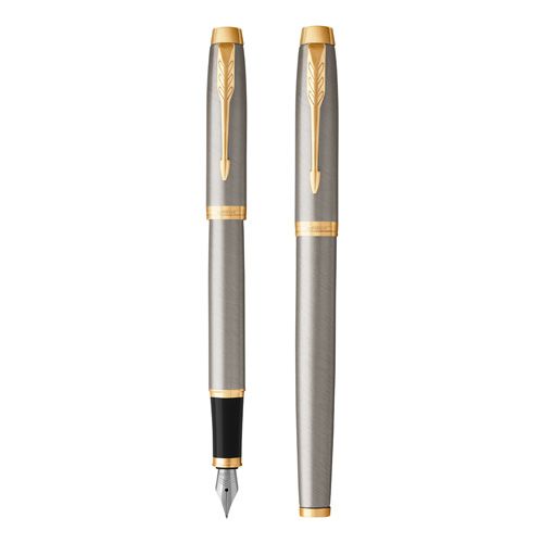 PARKER - Pero plníci IM Brushed Metal GT -F-