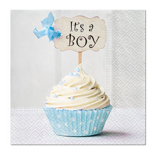 PAW - Ubrousky L 33x33 cm Blue Cupcake