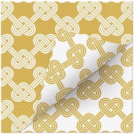 PAW - Ubrousky L 33x33cm Double Design Time Hearts Pretzels