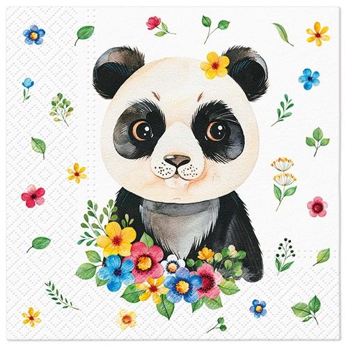 PAW - Ubrousky L 33x33cm Flower Panda