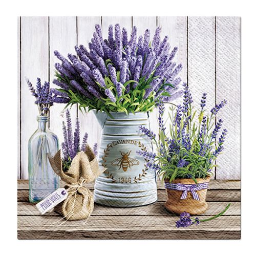 PAW - Ubrousky L 33x33cm Lavender in Bucket