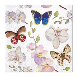 PAW - Ubrousky L 33x33cm Orchidej Butterfly