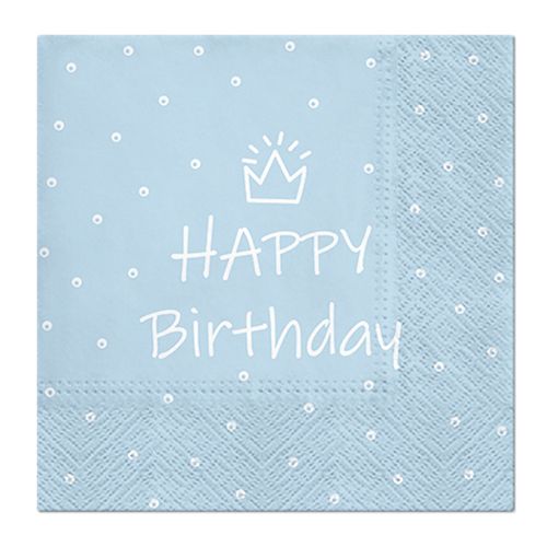 PAW - Obrúsky L 33x33cm Special Day (light blue)