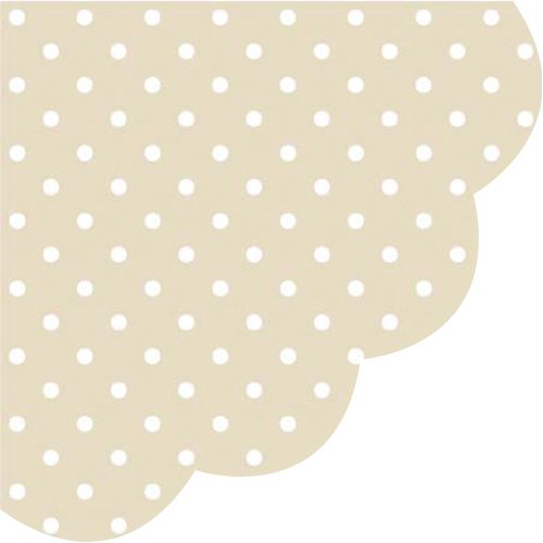 PAW - Ubrousky R 32 cm Dots Beige