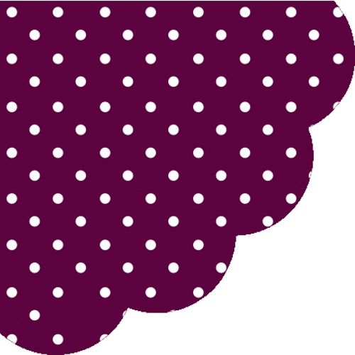 PAW - Ubrousky R 32 cm Dots Dark Violet