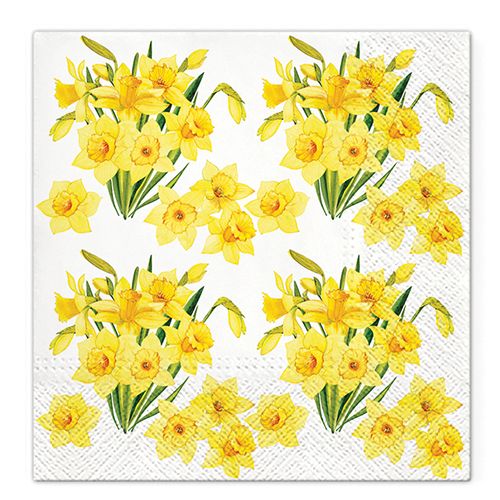PAW - Ubrousky TaT 33x33cm Daffodills Bouquets