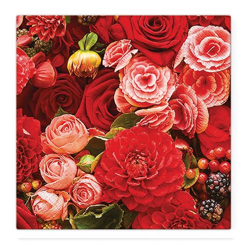 PAW - Ubrousky TaT 33x33cm Red Bouquet