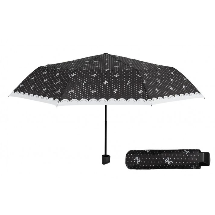 PERLETTI - Skládací deštník POLKA DOTS / malé tečky, 12313
