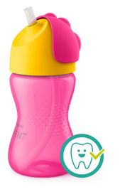 PHILIPS AVENT - Hrneček s ohebným brčkem 300 ml dívka