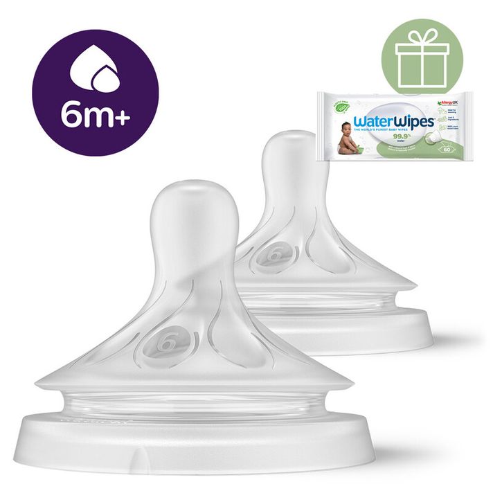 PHILIPS AVENT - Savička Natural Response 6 na kaši 6m+, 2 ks+WW Soapberry 60ks