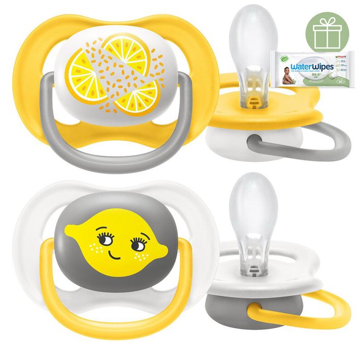 PHILIPS AVENT - Šidítko Ultra air neutral (citrus) 6-18m, 2 ks+WW Soapberry 60ks