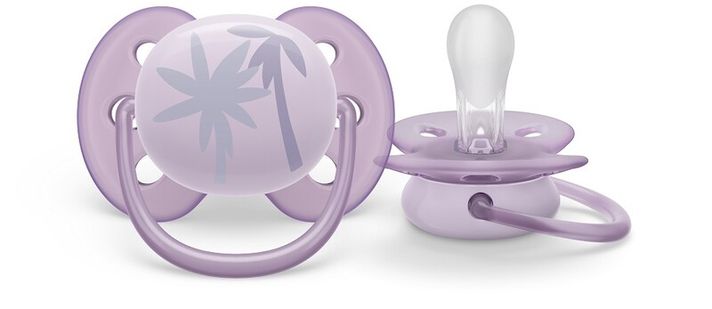 PHILIPS AVENT - Šidítko Ultrasoft Premium 0-6m fialová, 1 ks