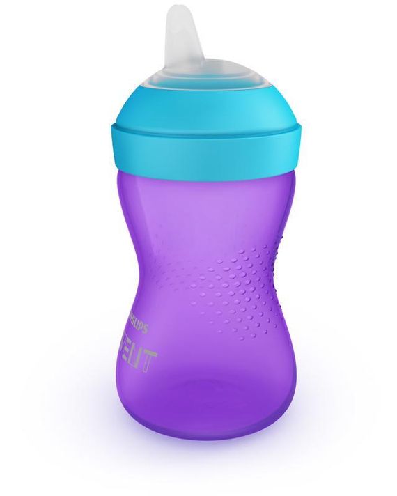 PHILIPS AVENT - Hrneček Grippy s jemnou hubičkou 300 ml dívka