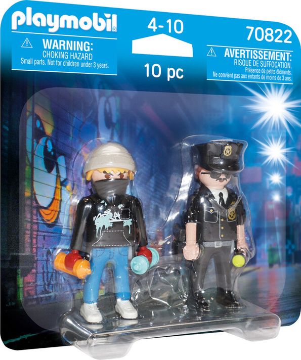 PLAYMOBIL - DuoPack Policista a sprejer