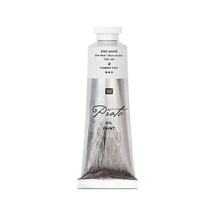 PRATO  - RI olejová barva 60 ml, Zinc White