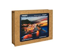 PUZZLER - Dřevěné Barevné Puzzle - Manarola V Itálii