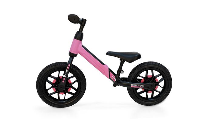 QPLAY - Odrážedlo Spark Pink, věk 3 - 6 let, do 30 kg