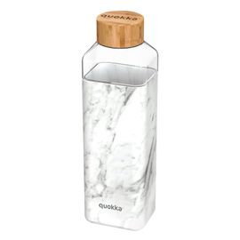 QUOKKA - STORM Skleněná láhev se silikonovým povrchem MARBLE, 700ml, 40020