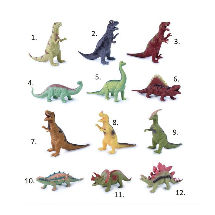 RAPPA - Dinosaurus měkké tělo 20cm, Mix produktů