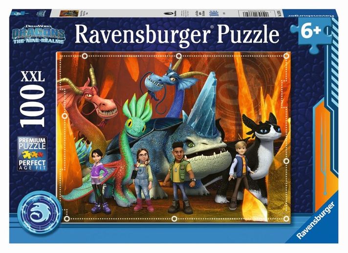 RAVENSBURGER - Jak vycvičit draka: the nine realms 100 dílků