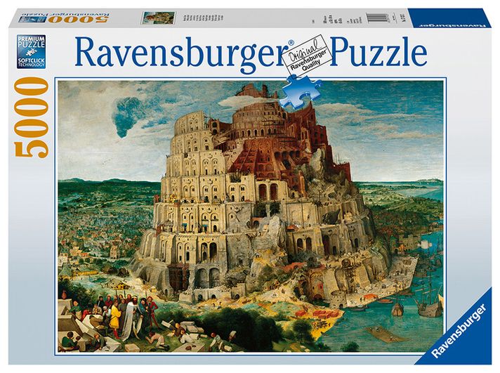 RAVENSBURGER - Brueghel starší: Stavba babylonské věže 5000 dílků