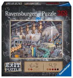 RAVENSBURGER - Exit Puzzle: V továrně na hračky 368 dílků