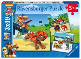 RAVENSBURGER - Tlapková patrola: Psí tým 3x49 dílků