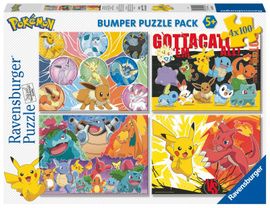 RAVENSBURGER - Pokémon 4x100 dílků