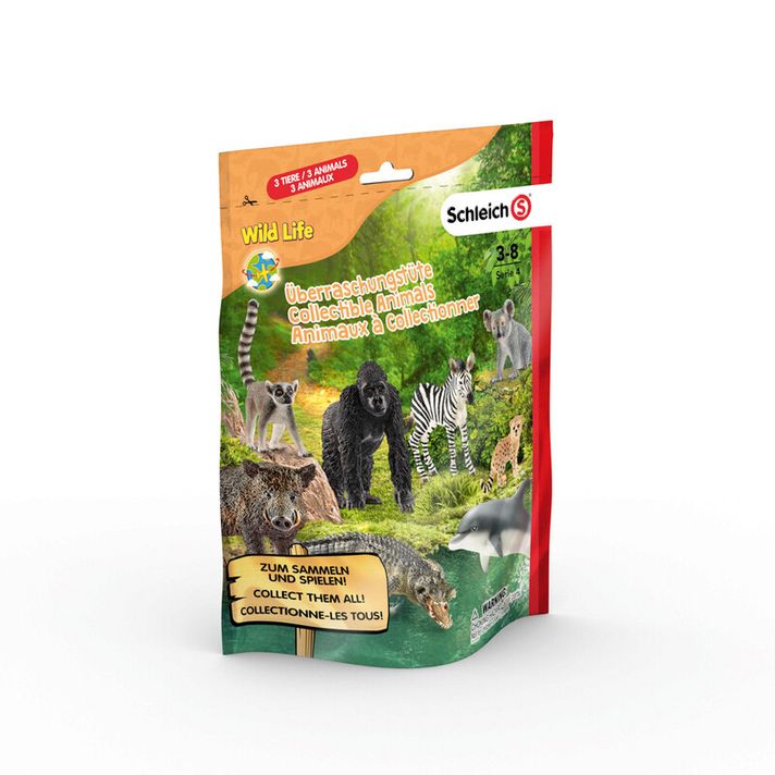 SCHLEICH - Sáček s překvapením - africká zvířátka L, série 4