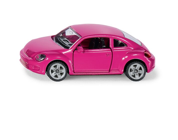 SIKU - Blister - VW Beetle růžový s polepkama