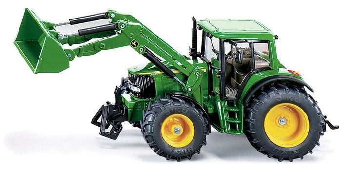 SIKU - Farmer - Traktor John Deere s  čelním nakladačem, měřítko 1:32