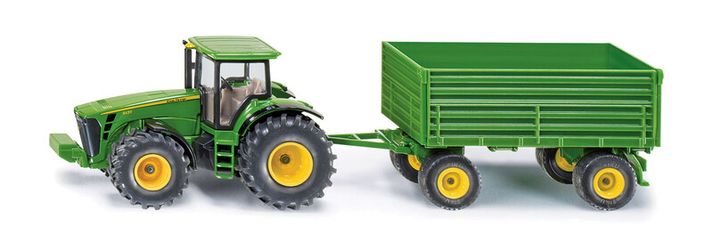 SIKU - Farmer - traktor John Deere s vlekem, 1:50