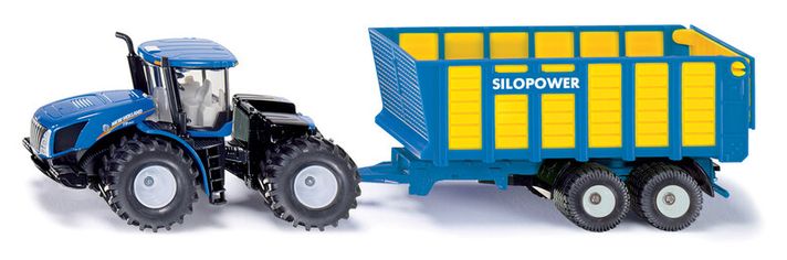 SIKU - Farmer - Traktor New Holland s přívěsem Joskin, 1:50