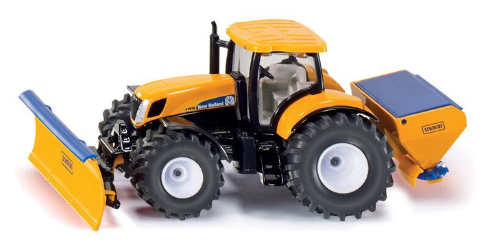 SIKU - Super - Traktor s přední radlicí a sypačem soli, 1:50