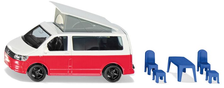 SIKU - Super - VW T6 California s pohyblivou střechou a příslušenstvím