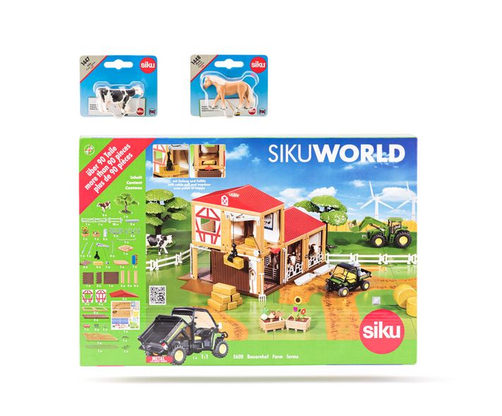 SIKU - World - farma, 2 koně a 2 krávy