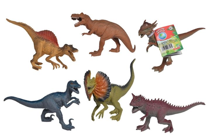 SIMBA - Gumový Dinosaurus 17-22Cm, 6 Druhů