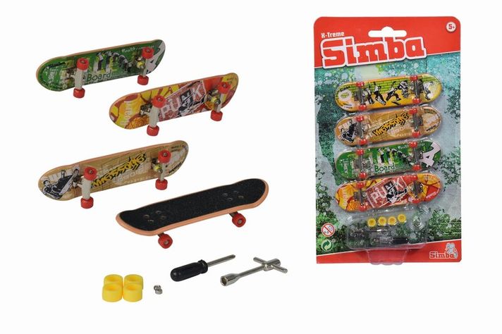 SIMBA - Prstový skateboard set 4 ks