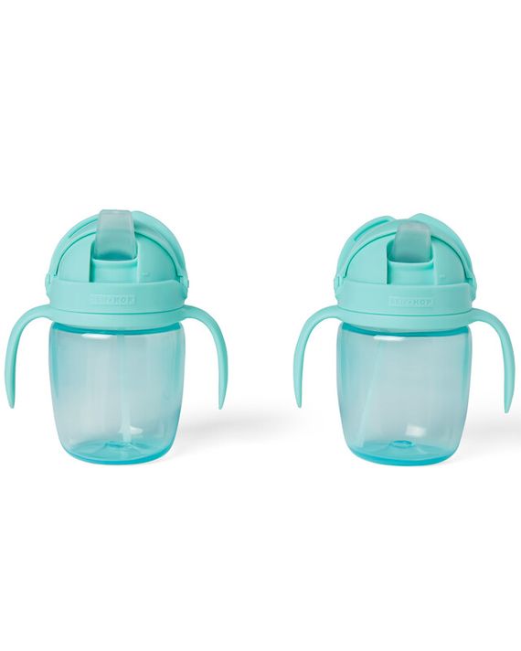 SKIP HOP - SKIP HOP Hrnek rostoucí Sip-to-Straw Teal 6 m+