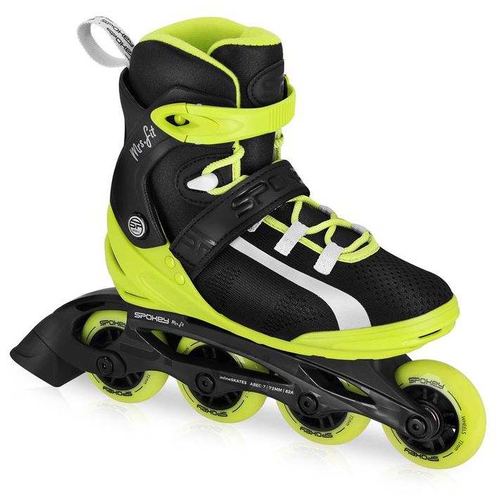 SPOKEY - MsrFIT Fitness kolečkové brusle, žluté, ABEC5, vel. 37