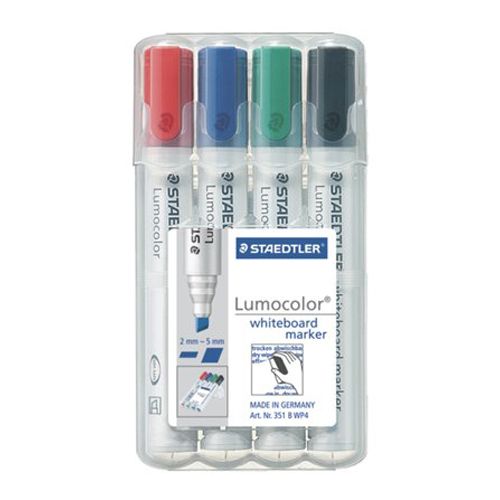 STAEDTLER - Popisovač na tabuli a flipchartový tabuli, seříznutý hrot, "Lumocolor 351 B"