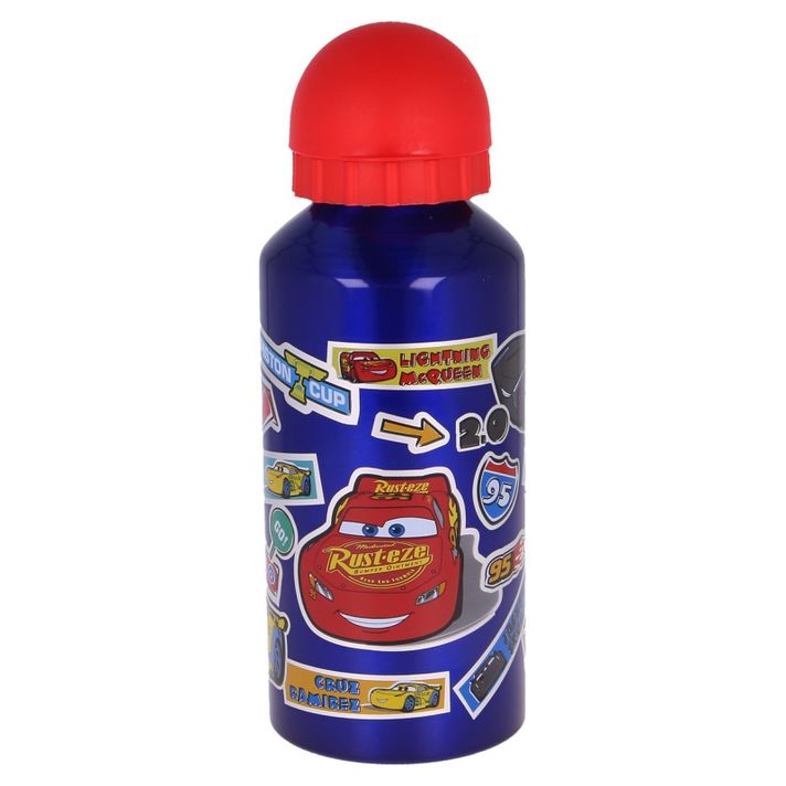 STOR - Hliníková láhev na pití DISNEY CARS Stickers, 400ml, 41234