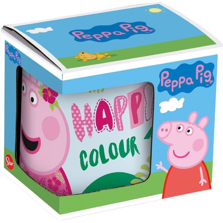 STOR - Keramický hrnek PEPPA PIG Happy, 325ml, 20102